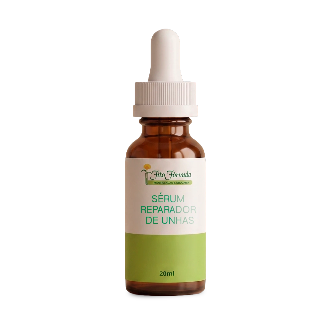 Frasco conta-gotas âmbar do Serum Reparador de Unhas Fito Formula