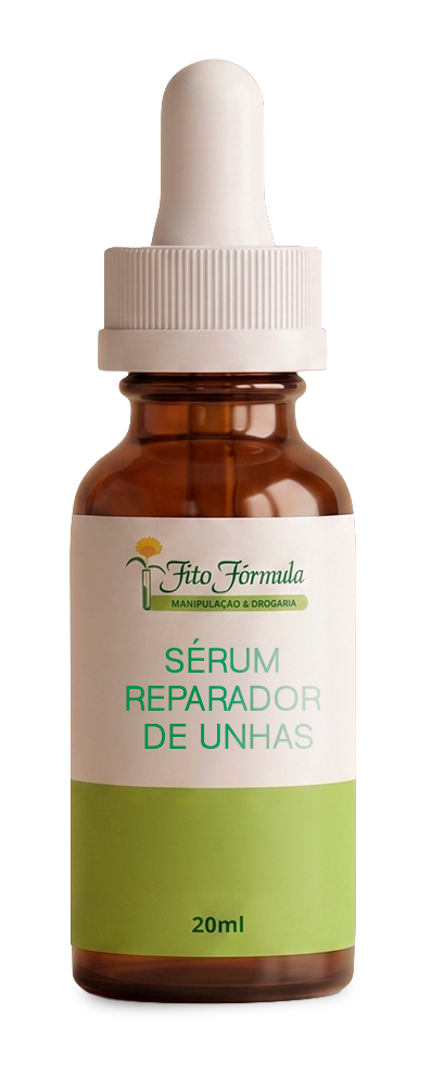 Frasco âmbar de 20 ml do Serum Reparador de Unhas Fito Formula