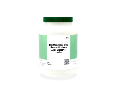 TSB Modificado 8mg de Novobiocina & Ácido Digestivo Caseína