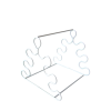 Estante Triangular em Arame com PVC para Pipetas